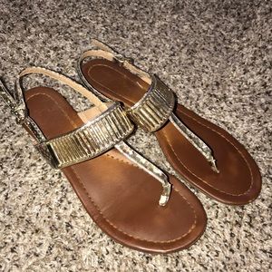 Gold sandals